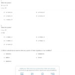 Quiz  Worksheet  Solving A Linear System With Two Variables Throughout Systems Of Linear Equations Worksheet