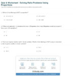 Quiz  Worksheet  Solving Ratio Problems Using Proportions  Study Also Solving Proportions Worksheet Answers