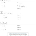 Quiz  Worksheet  Solving Rational Equations  Study Or Solving Rational Equations Worksheet Answers
