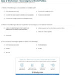 Quiz  Worksheet  Sovereignty  World Politics  Study Pertaining To The Sovereign State Worksheet Answers