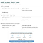 Quiz  Worksheet  Straight Angles  Study For Angles On A Straight Line Worksheet