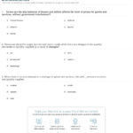 Quiz  Worksheet  Supply And Demand Changes In Microeconomics For Supply And Demand Worksheet Answer Key