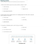 Quiz  Worksheet  Supporting Student Learning  Reading Habits Inside Learning To Read Worksheets