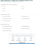 Quiz  Worksheet  Telling Time In Spanish Minutes 3159  Study Also Spanish Lesson Worksheets