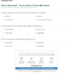 Quiz  Worksheet  The Accident At Three Mile Island  Study Pertaining To Meltdown At Three Mile Island Worksheet Answers