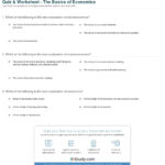 Quiz  Worksheet  The Basics Of Economics  Study With Regard To High School Economics Worksheets
