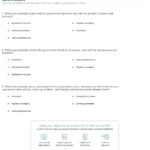 Quiz  Worksheet  The Core Principles Of American Government For Principles Of American Government Worksheet