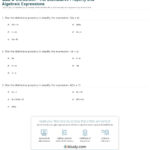 Quiz  Worksheet  The Distributive Property And Algebraic Or Distributive Property Practice Worksheet