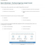 Quiz  Worksheet  The Secret Agentjoseph Conrad  Study Inside Secret Of Photo 51 Video Worksheet Answers