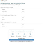 Quiz  Worksheet  The Xia Dynasty Of China  Study Throughout Chinese Dynasties Worksheet Pdf