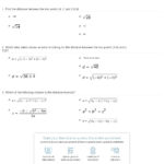Quiz  Worksheet  Using The Distance Formula  Study With Midpoint And Distance Formula Worksheet With Answers