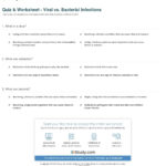 Quiz  Worksheet  Viral Vs Bacterial Infections  Study Pertaining To Virus And Bacteria Worksheet Answer Key
