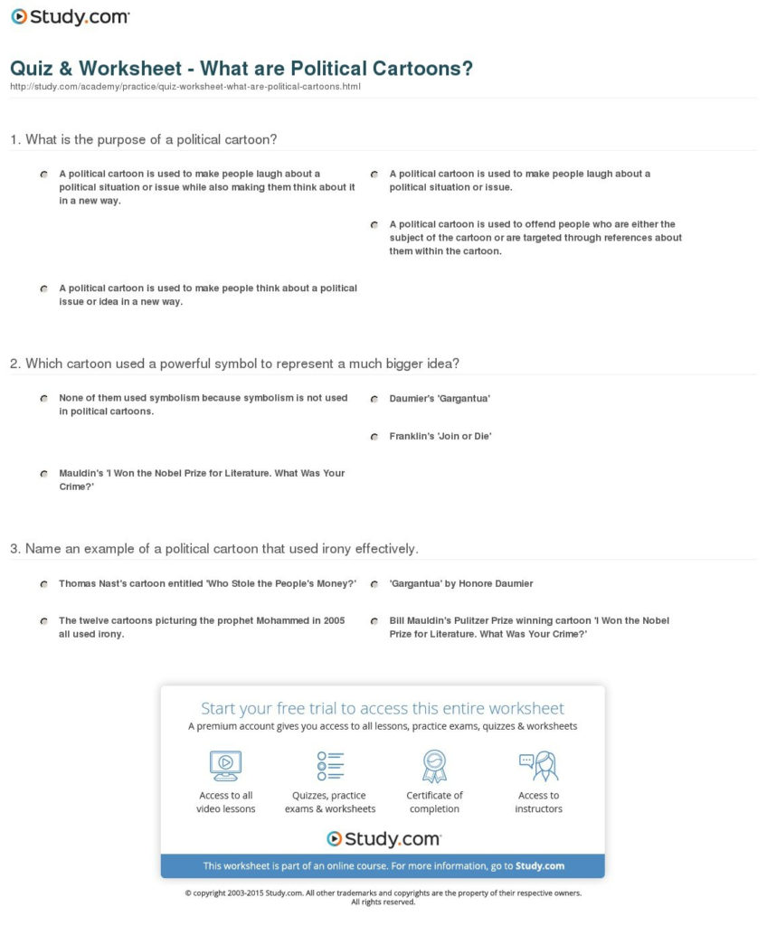 political cartoon assignment answers