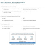 Quiz  Worksheet  What Is A Rollover Ira  Study Also Roth Ira Worksheet