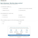 Quiz  Worksheet  Who Were Adam And Eve  Study Regarding Adam And Eve Worksheets