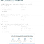 Quiz  Worksheet  Wwii Consequences  Study Regarding World War 1 And Its Aftermath Worksheet Answers