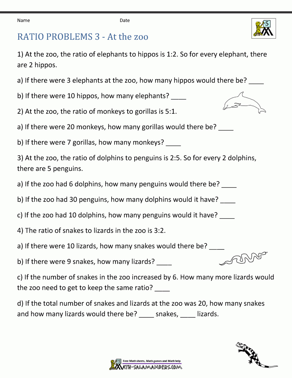Ratio Word Problems Together With Ratio Worksheets With Answers