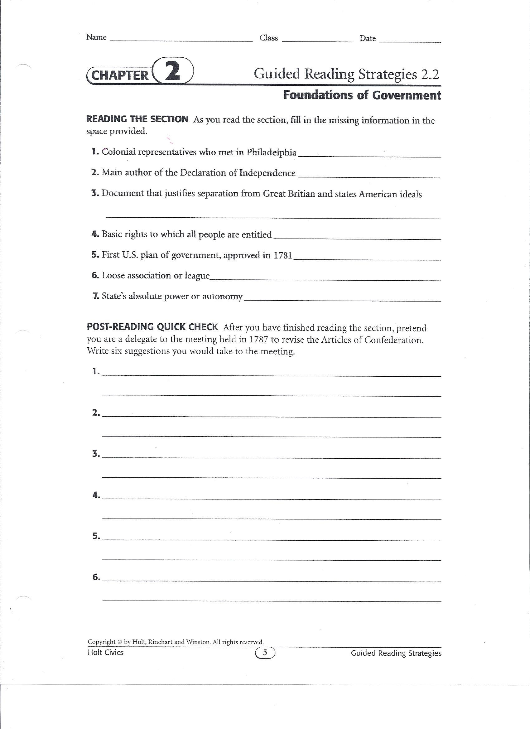 Ray Bradley  What We Did In Class Today In Chapter 7 Section 2 Elections Worksheet Answers