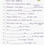 Read And Complete  Geography Worksheet  Free Esl Printable Within Geography Worksheets High School
