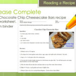 Reading A Recipe Reading A Recipe Home  Careers 6 Mrs Hayes  Ppt Throughout Reading A Recipe Worksheet