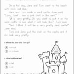 Reading Comprehension Worksheets 4Th Grade To Free Download  Math In Free Comprehension Worksheets