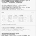 Reading Comprehension Worksheets For 1St Grade  Cramerforcongress Inside 1St Grade Reading Comprehension Worksheets
