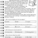 Reading Literature Comprehension Worksheets From The Teacher's Guide Throughout Reading And Questions Worksheets