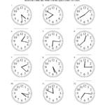Reading Time On An Analog Clock In 1 Minute Intervals A For Reading Time Worksheets