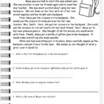 Reading Worksheeets For Comprehension Worksheets For Grade 2