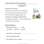 Reading Worksheets  First Grade Reading Worksheets Throughout Free 1St Grade Comprehension Worksheets