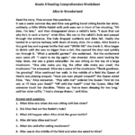 Reading Worksheets  Fourth Grade Reading Worksheets Along With 4Th Grade Reading Comprehension Worksheets Pdf