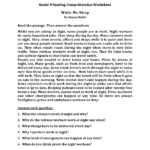 Reading Worksheets  Fourth Grade Reading Worksheets Also 4Th Reading Comprehension Worksheets