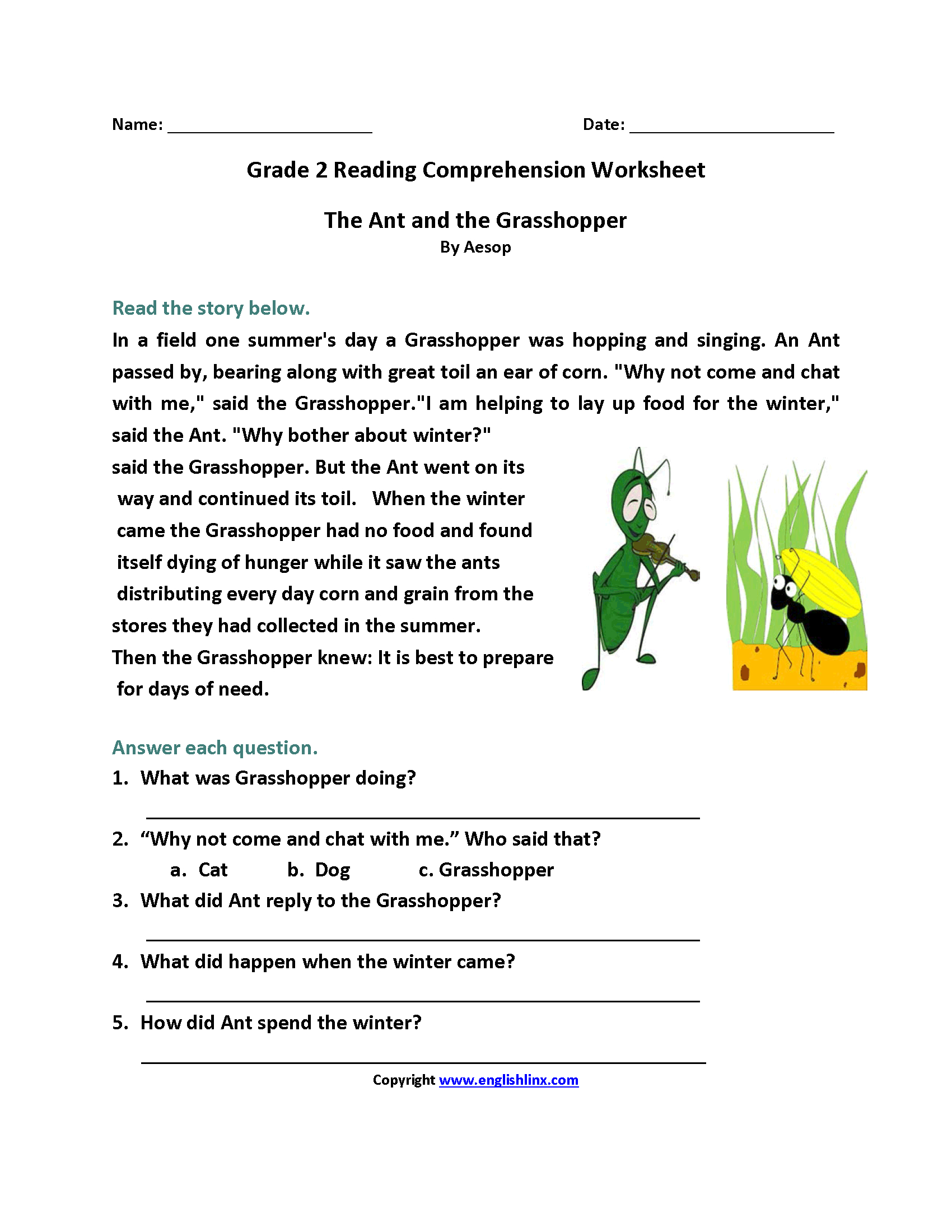 Reading Worksheets  Second Grade Reading Worksheets Along With 2Nd Grade Reading Comprehension Worksheets Pdf