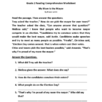 Reading Worksheets  Second Grade Reading Worksheets And Teaching A Child To Read Worksheets