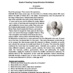 Reading Worksheets  Sixth Grade Reading Worksheets Intended For Year 6 Reading Comprehension Worksheets