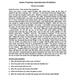 Reading Worksheets  Sixth Grade Reading Worksheets Regarding Grade Six English Worksheets