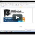 Real Estate Financial Analysis Using Excel Session 3 On Vimeo And Ccim Excel Spreadsheets