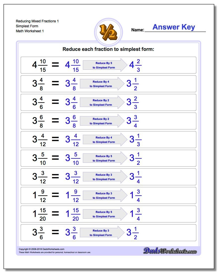 Reducing Fractions Along With Reducing Fractions To Lowest Terms Worksheets
