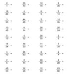 Reducing Fractions To Lowest Terms A Regarding Reducing Fractions To Lowest Terms Worksheets