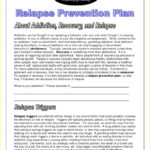 Relapse Prevention Plan Worksheet  Soccerphysicsonline With Relapse Plan Worksheet