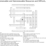 Renewable And Nonrenewable Resources And Diffrent Types Of Energy Intended For Renewable And Nonrenewable Energy Worksheets