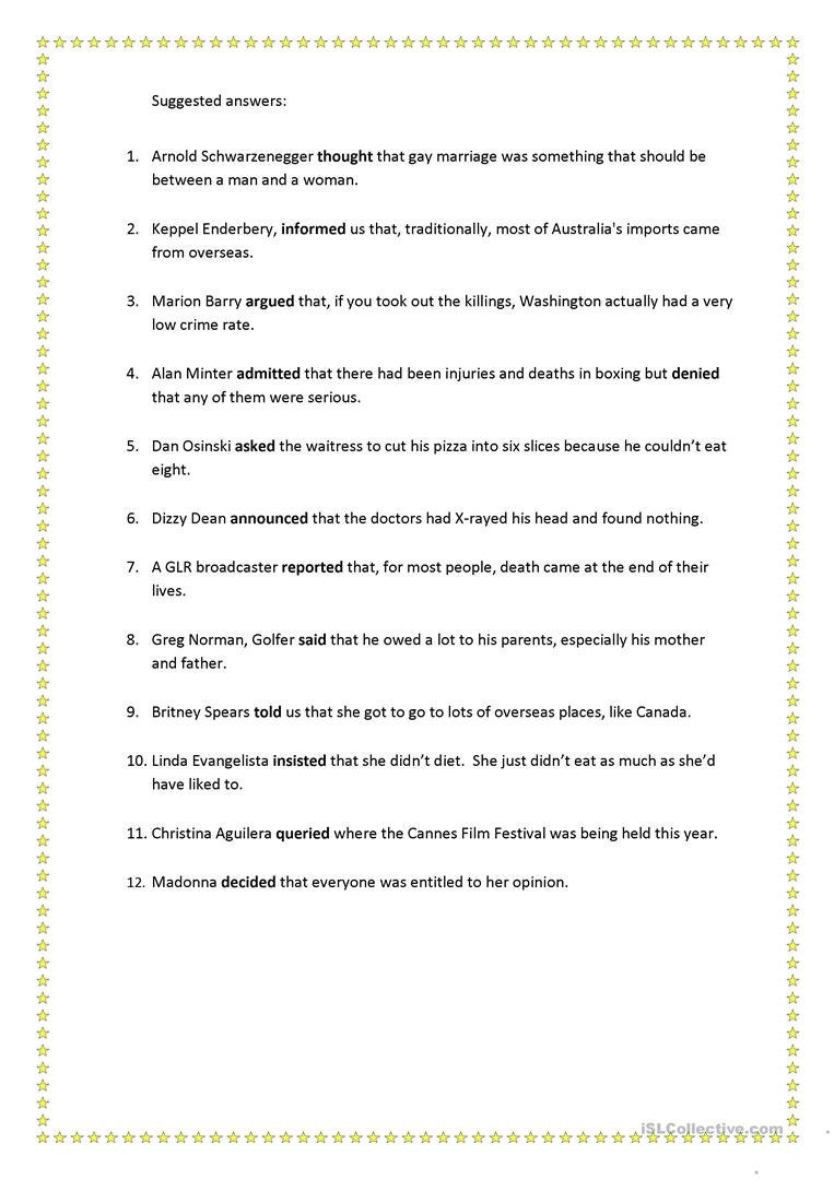 Reporting Stupid Quotes Worksheet  Free Esl Printable Worksheets Inside Embedding Quotations Correcting The Errors Worksheet Answers