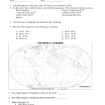 Review 1 Latitude And Longitude And Time Zones With Latitude And Longitude Practice Worksheets