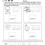 Rhyming Words Worksheet  Free Kindergarten English Worksheet For Kids Within Rhyming Words Worksheets For Kindergarten
