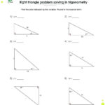 Right Triangle Trig Word Problems Worksheet Math Trig Word Problems In Right Triangle Trigonometry Worksheet Answers