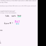 Right Triangle Word Problem Video  Khan Academy For Angle Of Elevation And Depression Worksheet Pdf