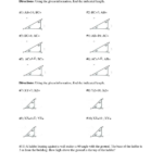 Right Triangle Word Problems Worksheet  Briefencounters With Right Triangle Word Problems Worksheet