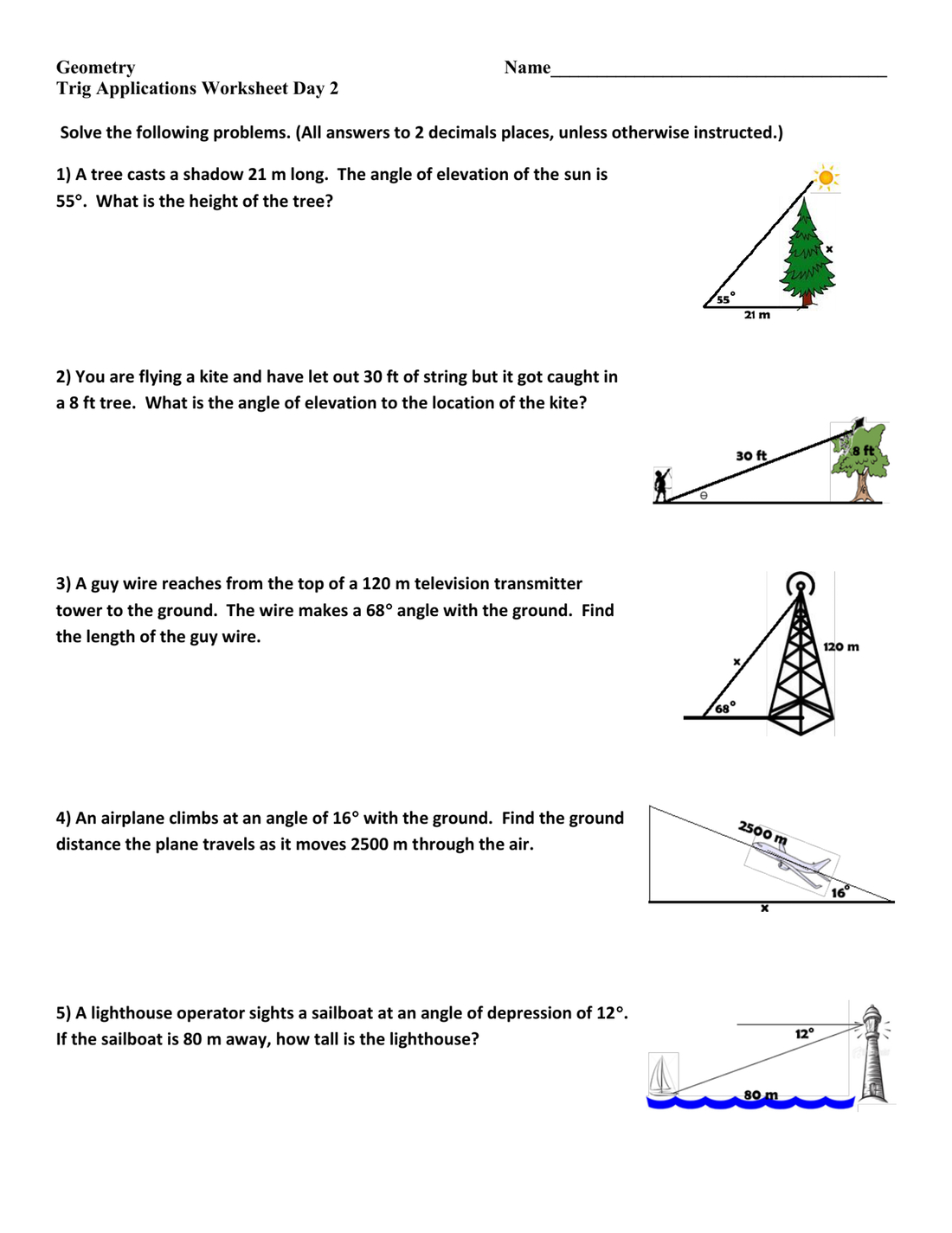 Right Triangles Math Mistakes Special  Send104B Throughout Right Triangle Word Problems Worksheet