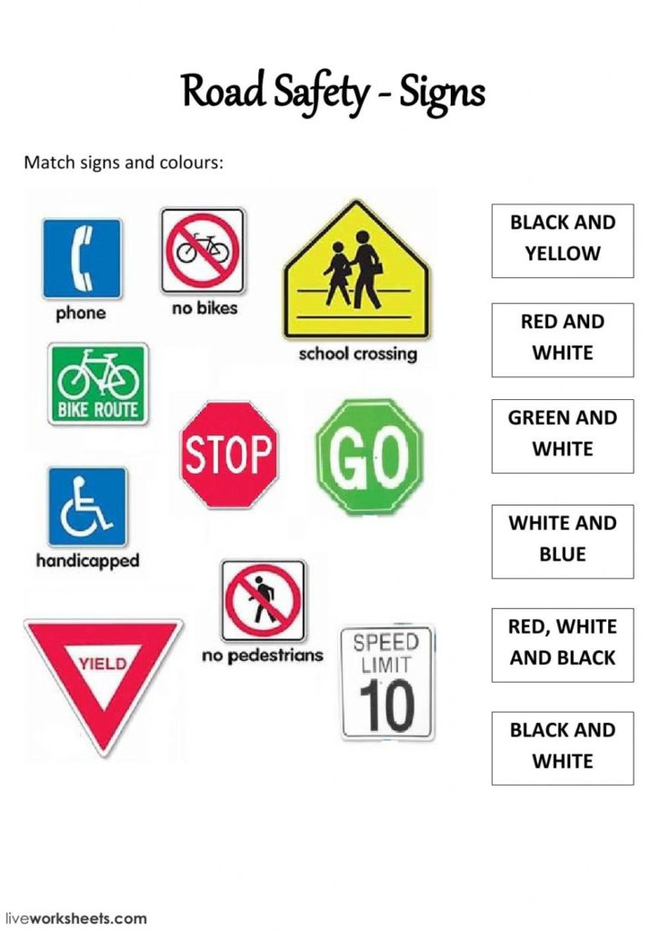 Safety Signs Worksheets — excelguider.com