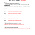 Rock And Boat Worksheet Answer Key With Regard To Mass And Weight Worksheet Answer Key